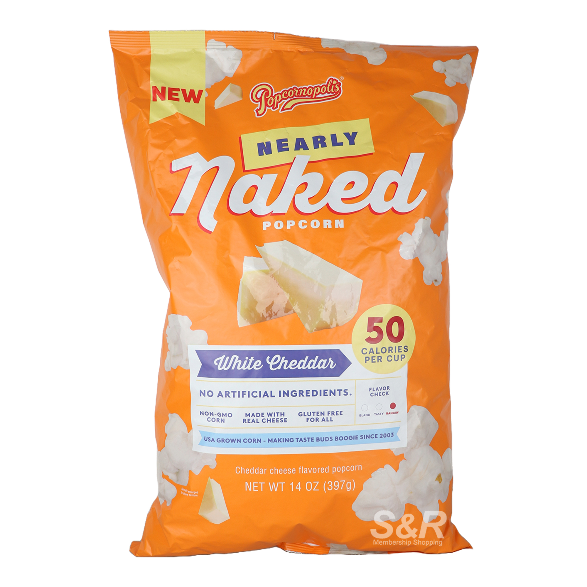 Popcornopolis Nearly Naked Popcorn 397g Popcornopolis Nearly Naked Popcorn 397g